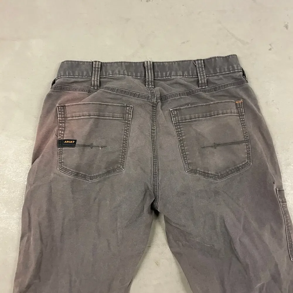 Y2K loose fit ARIAT distressed jeans 32x34